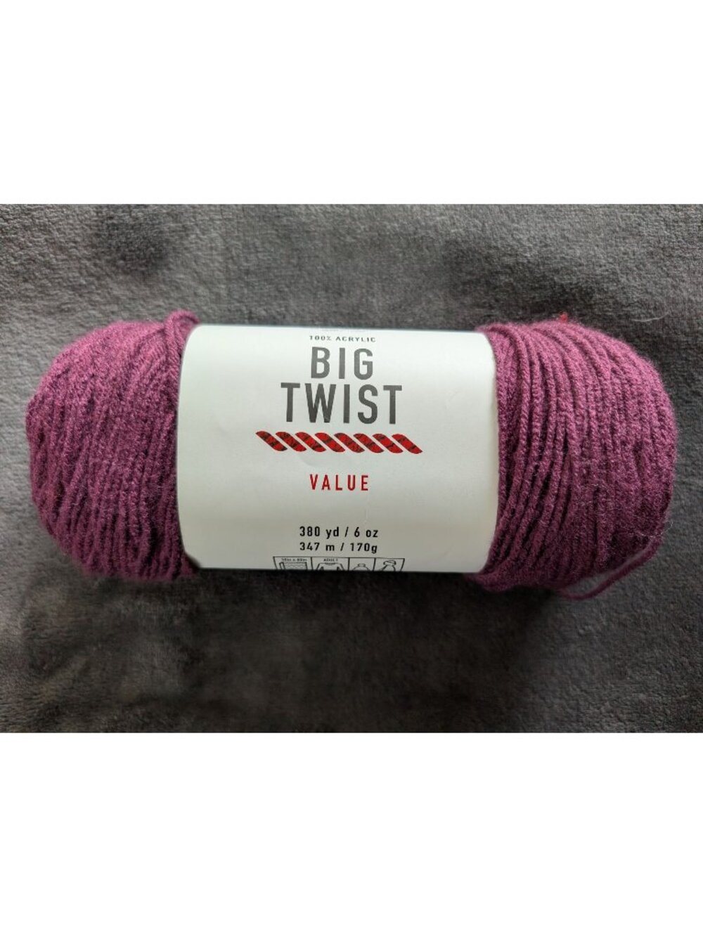 Big Twist Value Acrylic Yarn -‎ Fig